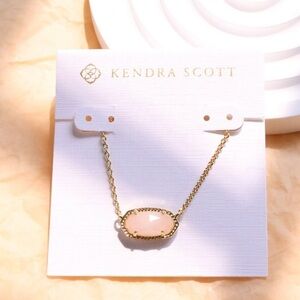 Kendra Scott Gold Necklace with Pink Stone
